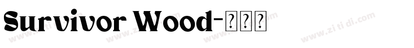 Survivor Wood字体转换